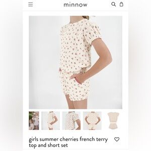 Minnow Kids Summer sweet Cherries Matching Set